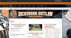 Desktop Screenshot of dickinsonhockey.com